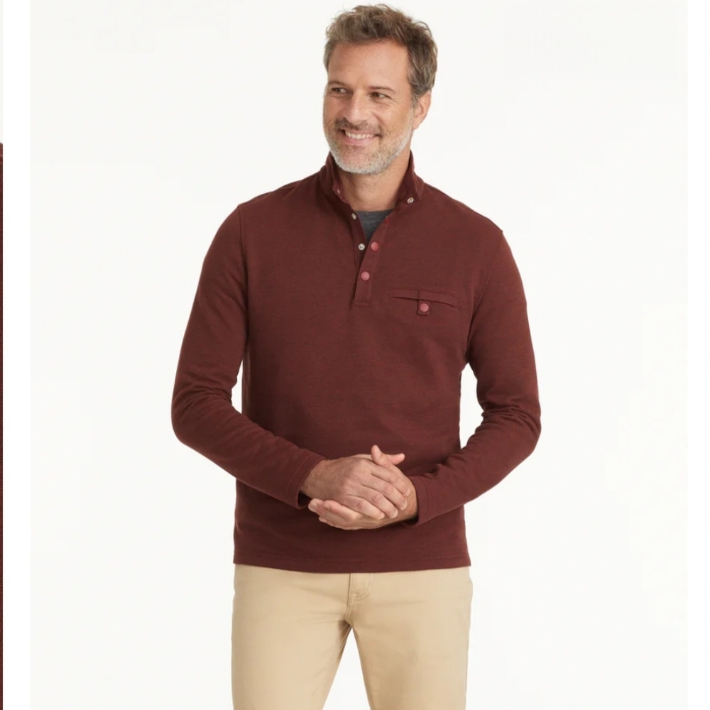 UNTUCKit Men's Maroon Sweatshirt